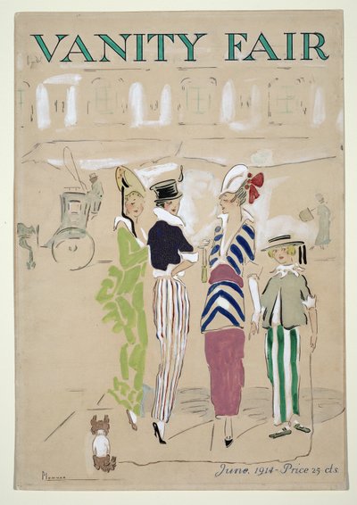 Vanity Fair Cover, June 1914, pub. 1914 by Ethel McClellan Plummer